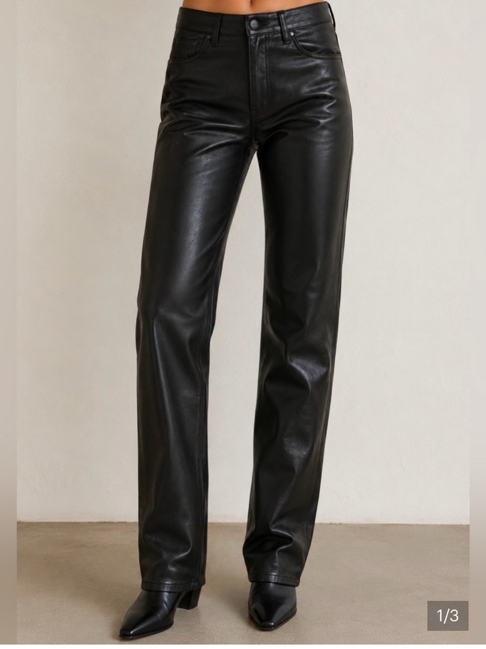 Aritzia Wilfred faux leather pants